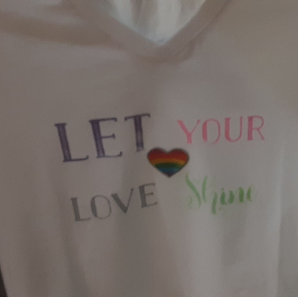 Swarovski crystal pride shirt